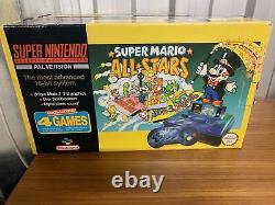 Vintage Super Nintendo Snes Console Super Mario All Stars Set Boxed Working