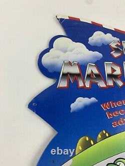 Vintage Super Nintendo Snes Super Mario Kart Promo Boutique Affichage Standee Signe