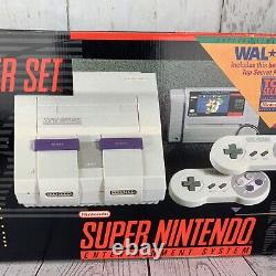 Vintage Super Nintendo Snes Super Set Mario All-stars Console Box Seulement