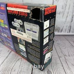 Vintage Super Nintendo Snes Super Set Mario All-stars Console Box Seulement