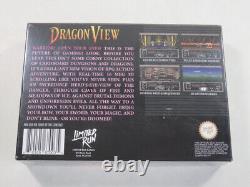 Vue du dragon Super Nintendo (SNES) NTSC-USA (tout neuf) Jeux en tirage limité