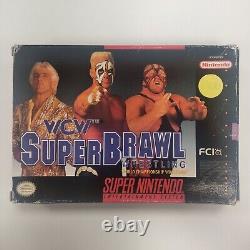 WCW Super Brawl Wrestling Super Nintendo SNES
 	  <br/>	   <br/> La traduction en français est : WCW Super Brawl Wrestling Super Nintendo SNES