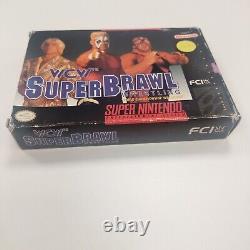 WCW Super Brawl Wrestling Super Nintendo SNES	<br/>  
	<br/>
	 La traduction en français est : WCW Super Brawl Wrestling Super Nintendo SNES