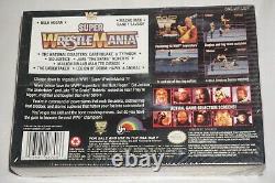 WWF Super WrestleMania (Super Nintendo SNES) NEUF dans sa boîte scellée d'origine