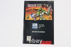 War 2410 Super Nintendo Snes Game (productions Avancées Inc, 1995) Panier & Manuel