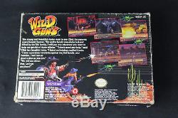 Wild Guns Pour Super Nintendo Snes 1995 Cib Complet Avec Manual & Box Clean