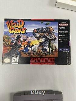 Wild Guns Super Nintendo Snes Cib Complete Great Shape! Voir Les Photos