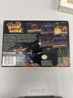 Wild Guns Super Nintendo Snes Cib Complete Great Shape! Voir Les Photos