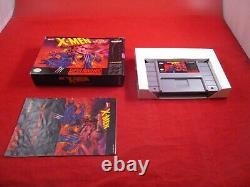 X-Men Mutant Apocalypse Super Nintendo SNES COMPLET avec boîte manuel jeu FONCTIONNE! #H