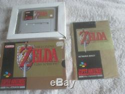 Zelda A Link To The Past / Boxed Avec Des Instructions / Super Nintendo Snes Pal