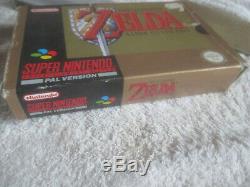 Zelda A Link To The Past / Boxed Avec Des Instructions / Super Nintendo Snes Pal